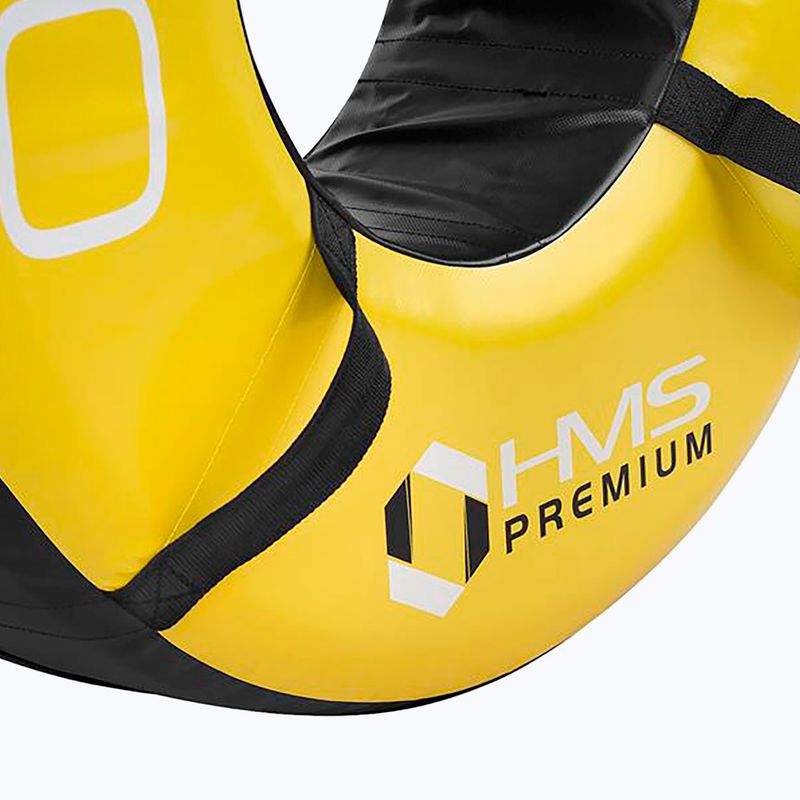 HMS PYT01 Premium 40kg tréningová pneumatika čierna/žltá 4
