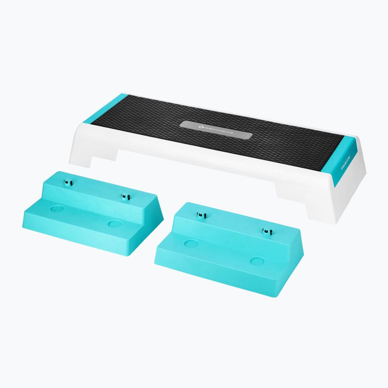 Aerobik schodík HMS AS007 Premium white/mint 2
