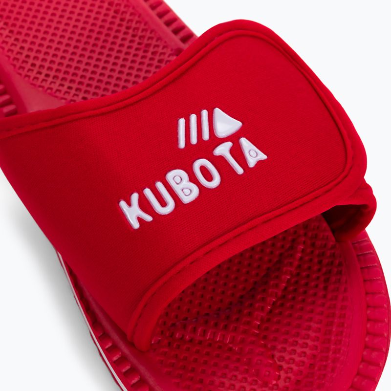 Kubota žabky na suchý zips červené KKRZ06 7