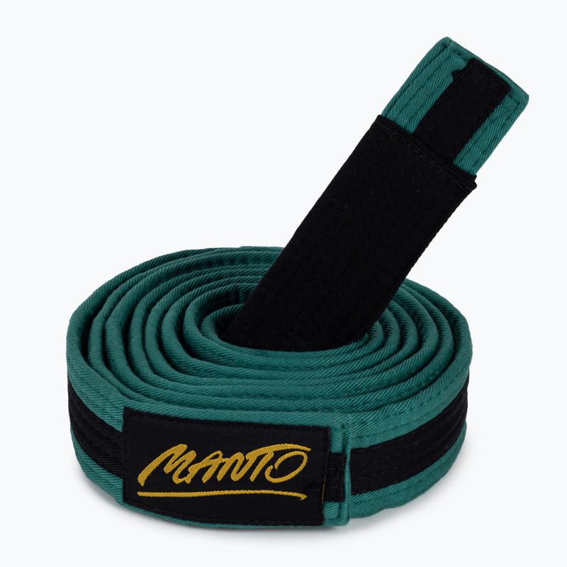 BJJ opasok pre deti MANTO Tag zelený s čiernym pruhom MNA867_GRN/BLK_M2