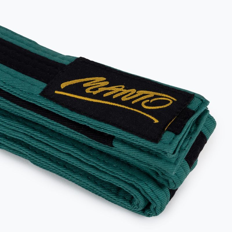 BJJ opasok pre deti MANTO Tag zelený s čiernym pruhom MNA867_GRN/BLK_M2 2