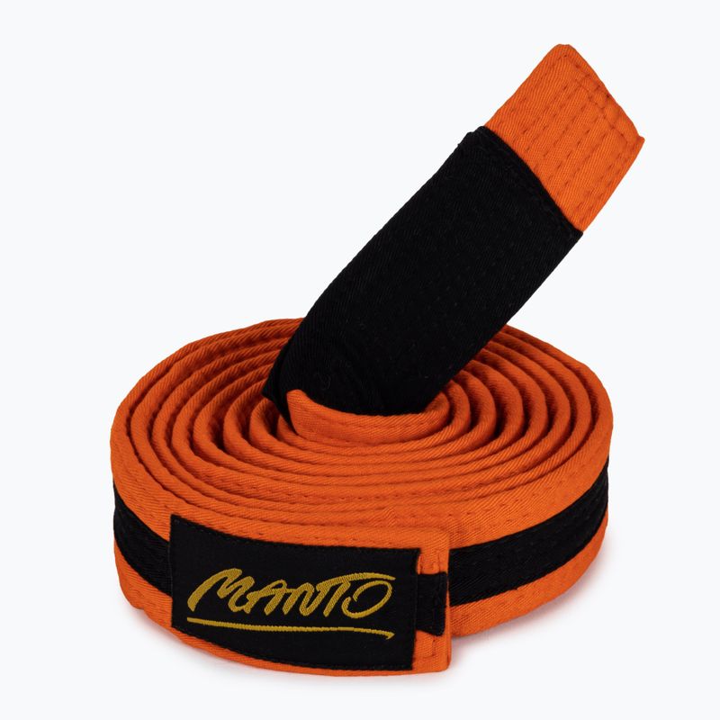 BJJ opasok pre deti MANTO Tag oranžový s čiernym pruhom MNA867_ORG/BLK_M1 3