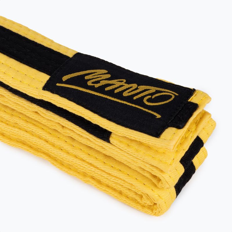 BJJ opasok pre deti MANTO Tag žltý s čiernym pruhom MNA867_YEL/BLK_M0