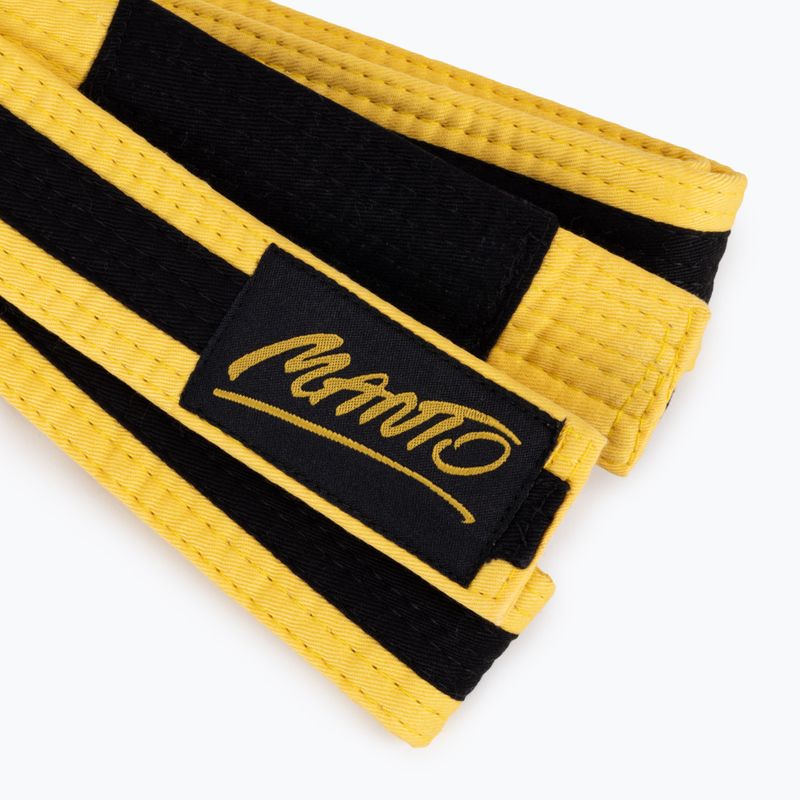BJJ opasok pre deti MANTO Tag žltý s čiernym pruhom MNA867_YEL/BLK_M0 2