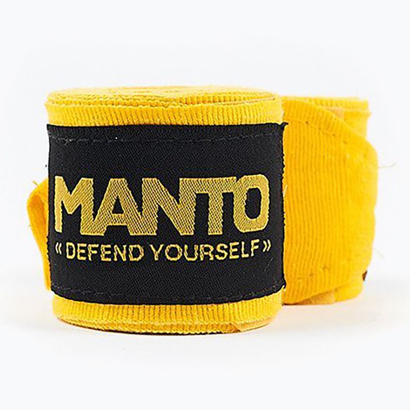 MANTO Defend V2 boxerské bandáže 400 cm žltá 2