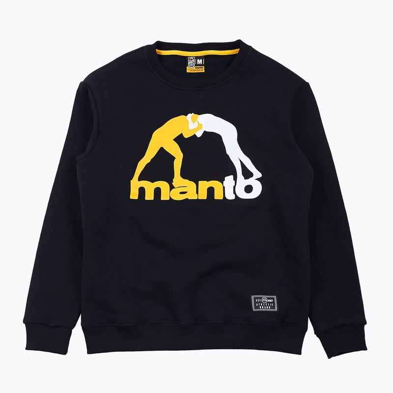 MANTO Classic 20 pánska mikina čierna MNB436