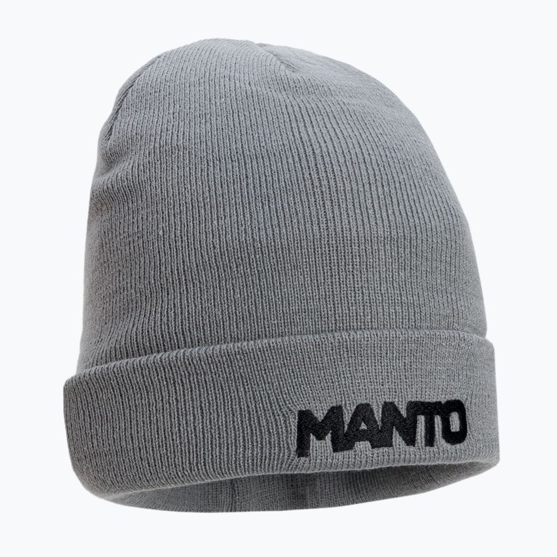 MANTO Logotyp 21 čiapka sivá MNC465_MEL_9UN