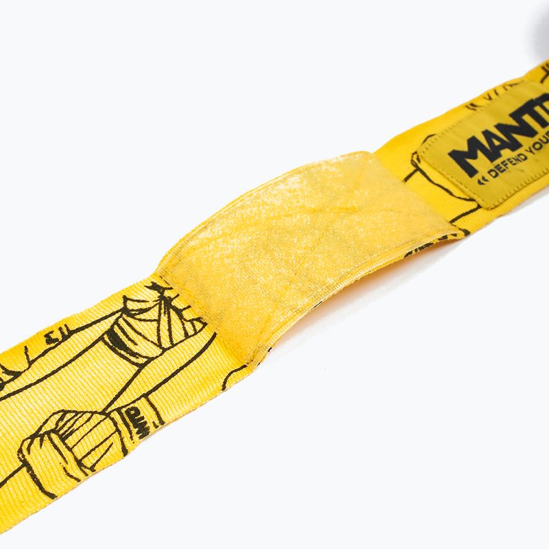 MANTO Punch žlté boxerské bandáže MNA884 5