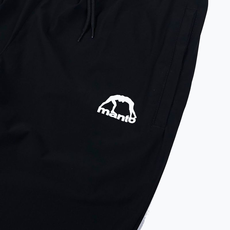 Pánske džínsy s logom Manto čierne 3