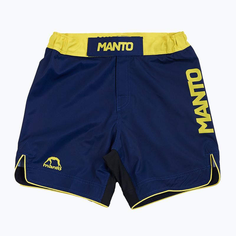 MANTO Stripe 2.0 pánske tréningové šortky námornícka modrá MNS002_NAV_2S