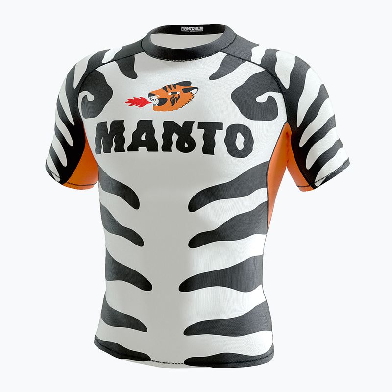 MANTO pánsky Rashguard Tigre white MNR849_WHT_2S