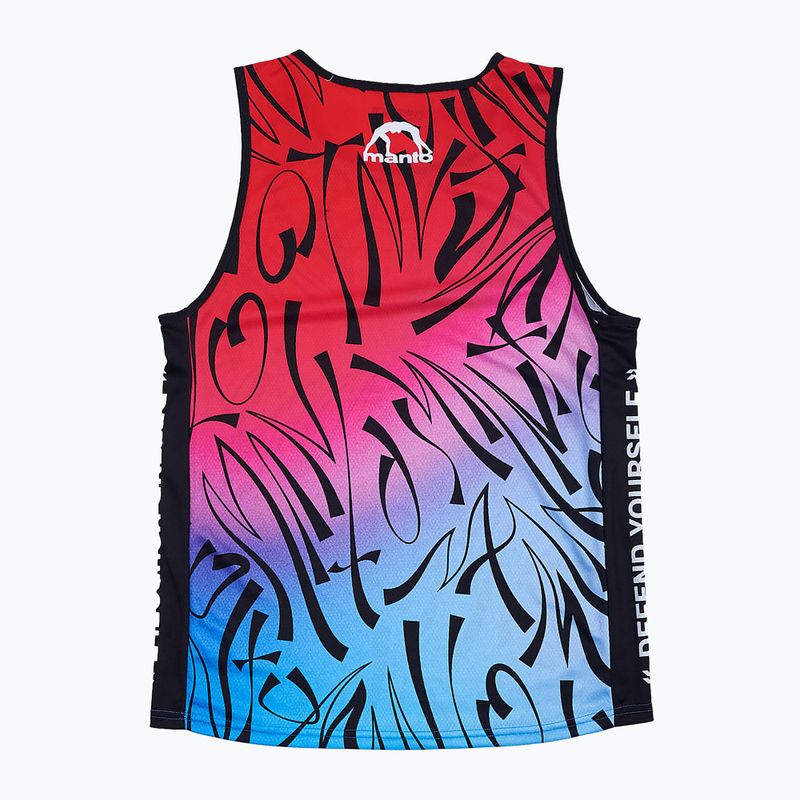 MANTO Pánske tréningové tielko Multi Gradient red MNR512_BLU/RED_2S 2