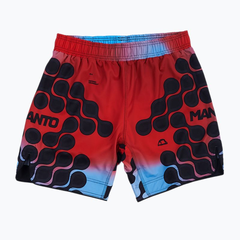 MANTO Organic pánske tréningové šortky červené MNS006_RED_2S