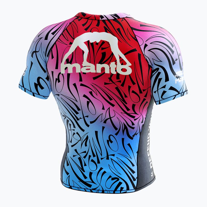 MANTO pánsky Rashguard Multi Gradient red MNR854_BLK_2S 2