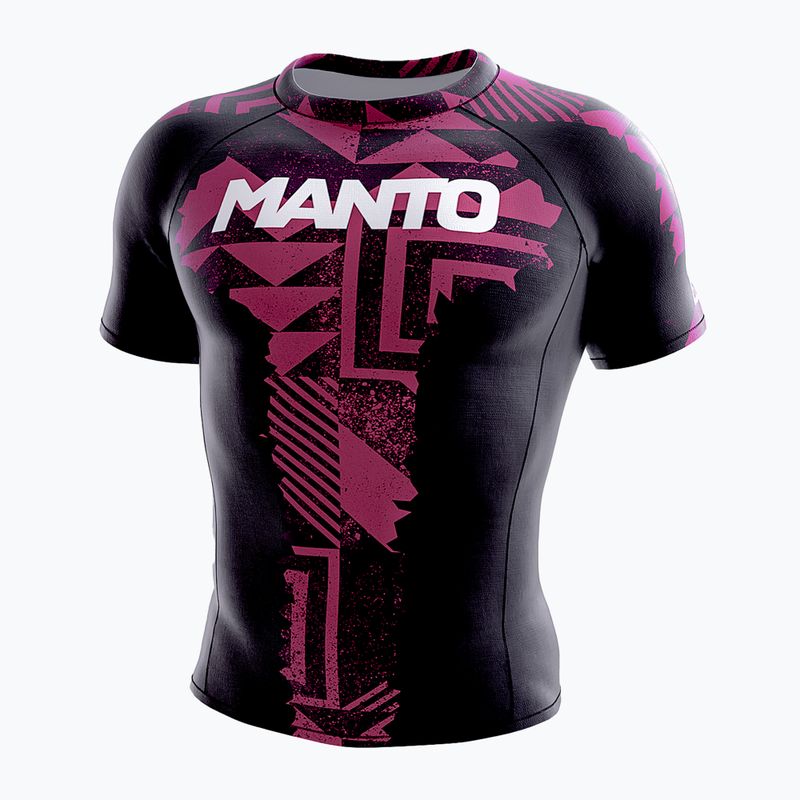 MANTO Pánsky chránič pleti Fragments Rashguard black-red MNR867