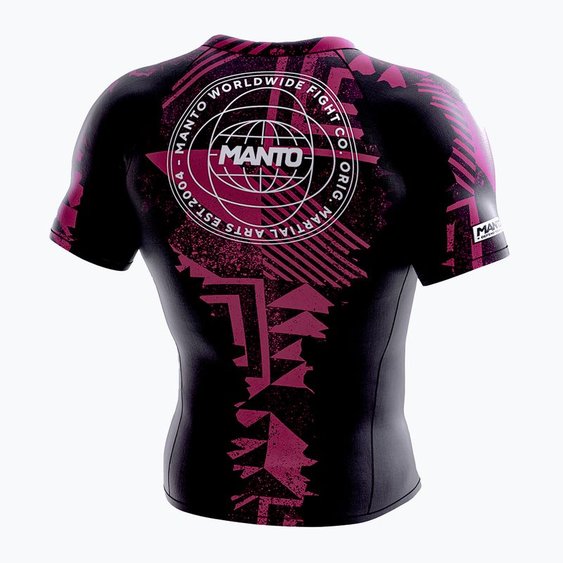 MANTO Pánsky chránič pleti Fragments Rashguard black-red MNR867 2