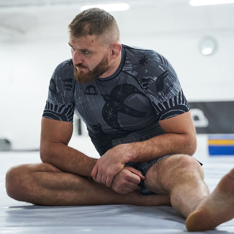 Manto Livings SS pánsky rashguard sivý MNR872 7