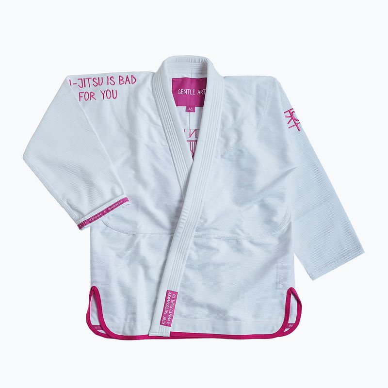 GI pre brazílske jiu-jitsu MANTO Balaclava pánska biela MNG982_WHT/PIN
