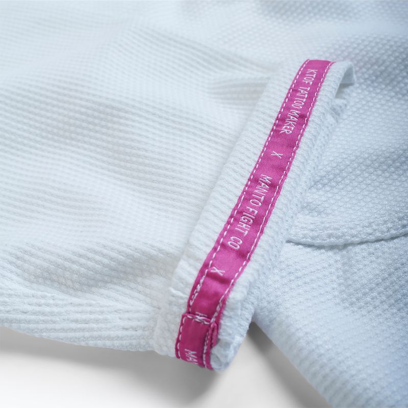 GI pre brazílske jiu-jitsu MANTO Balaclava pánska biela MNG982_WHT/PIN 7