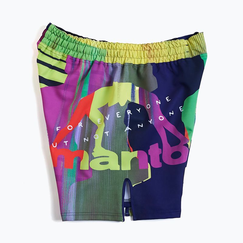 Pánske viacfarebné šortky MANTO Neon Abstract 3