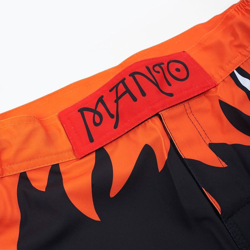 MANTO Diablo pánske tréningové šortky black-orange MNS507_BLK 5