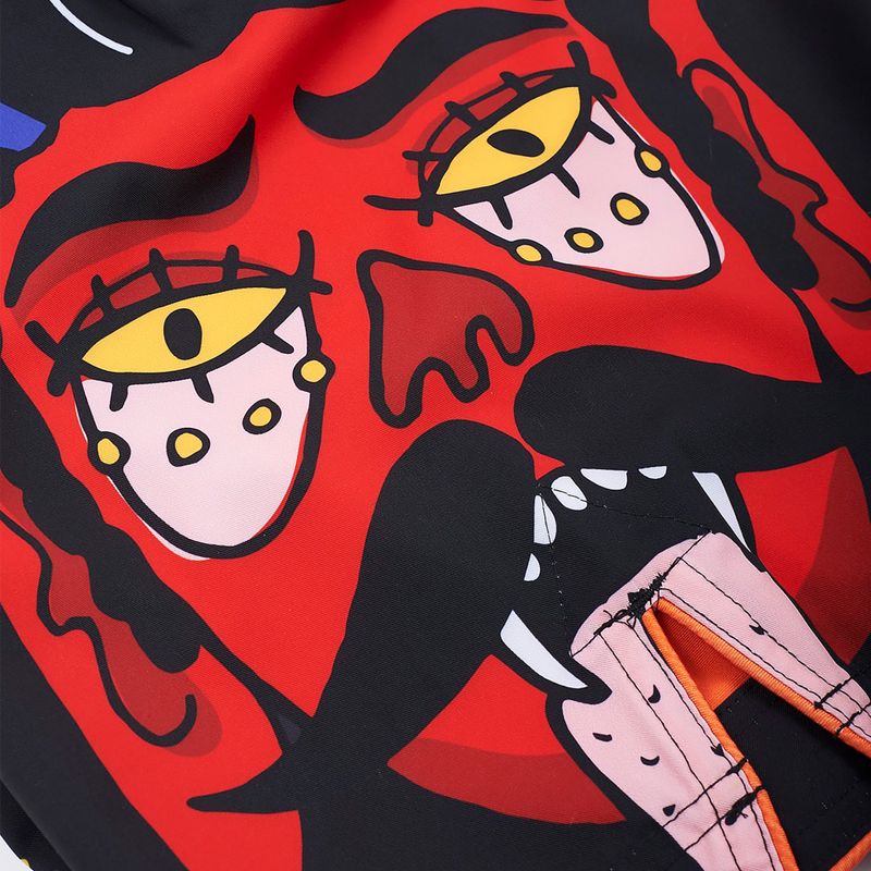 MANTO Diablo pánske tréningové šortky black-orange MNS507_BLK 6