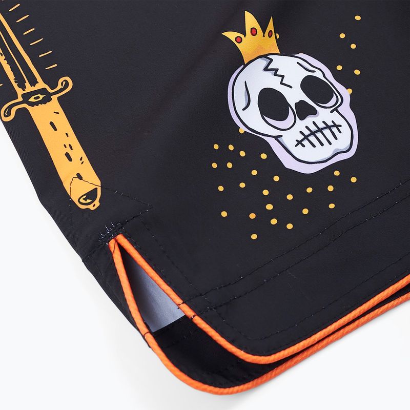 MANTO Diablo pánske tréningové šortky black-orange MNS507_BLK 8