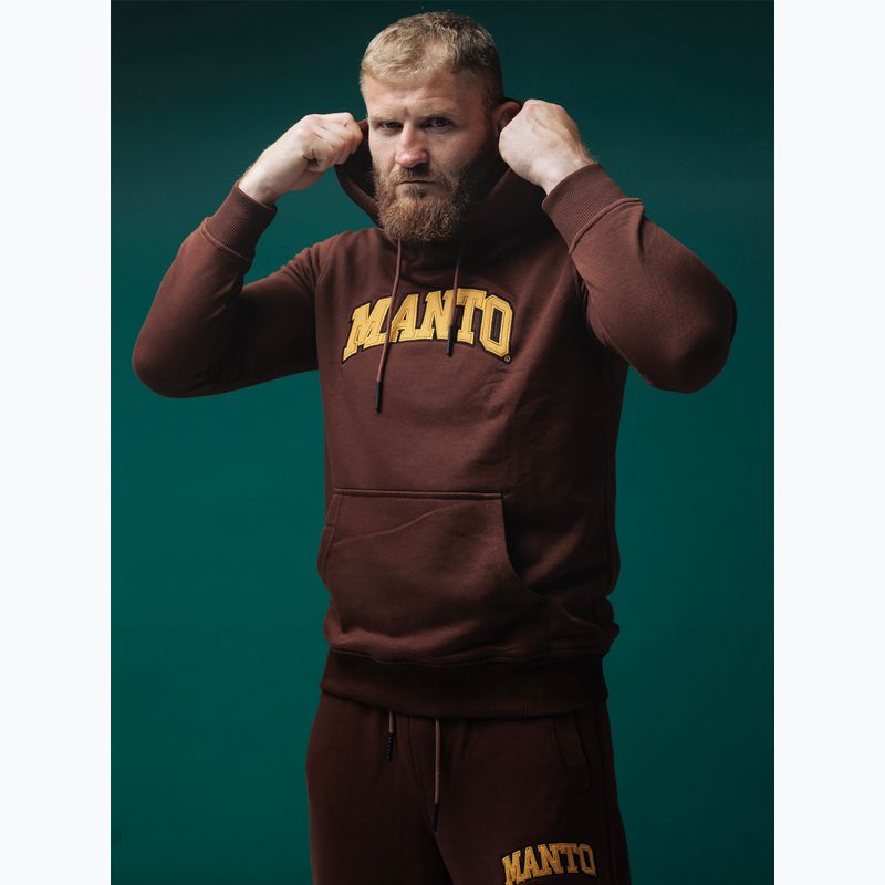 Pánska mikina Manto Varsity brown 7