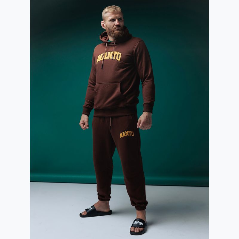 Pánske nohavice MANTO Varsity brown 5