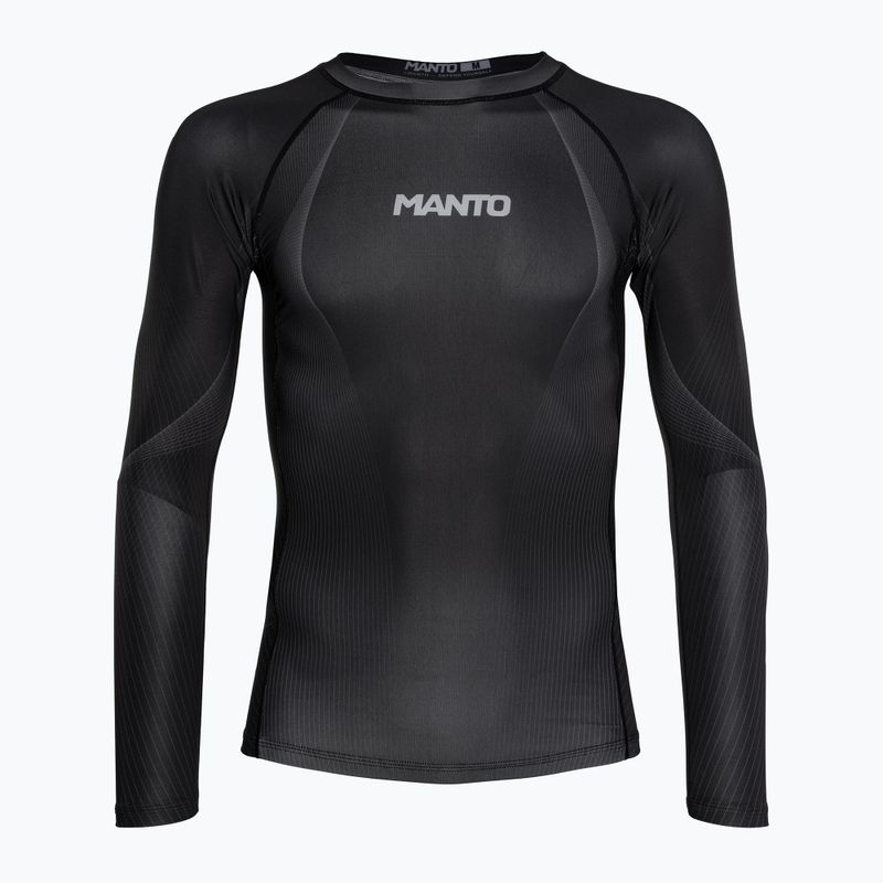 MANTO FLOW pánsky Rashguard s dlhým rukávom black