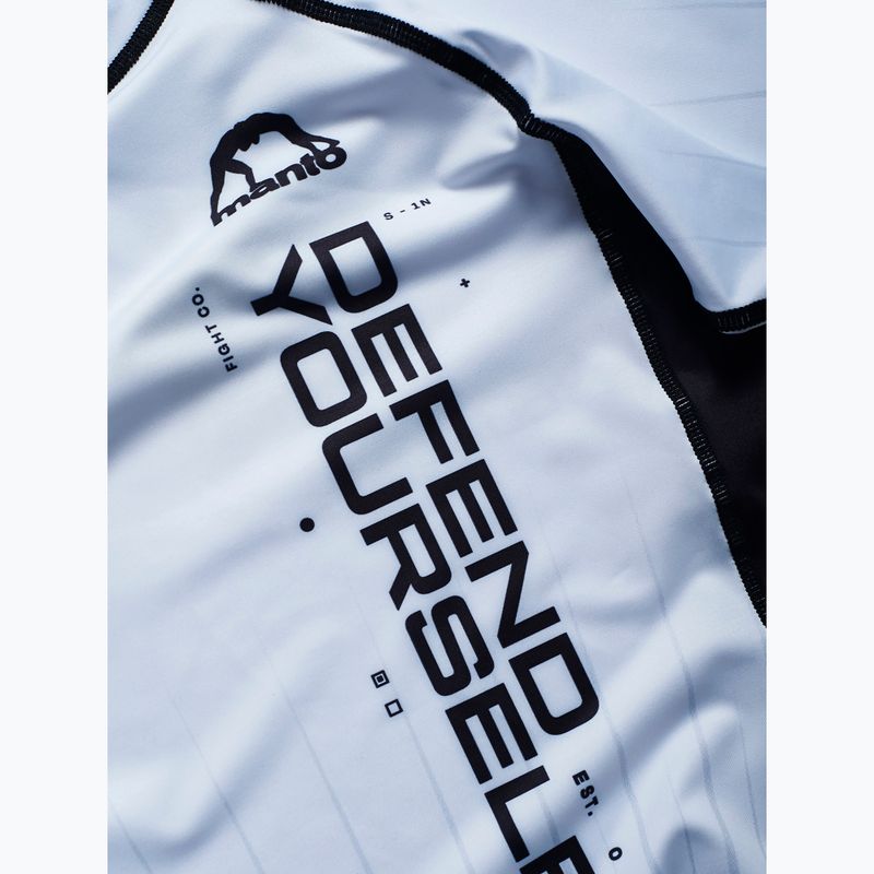 MANTO pánsky Rashguard Ranked white 3