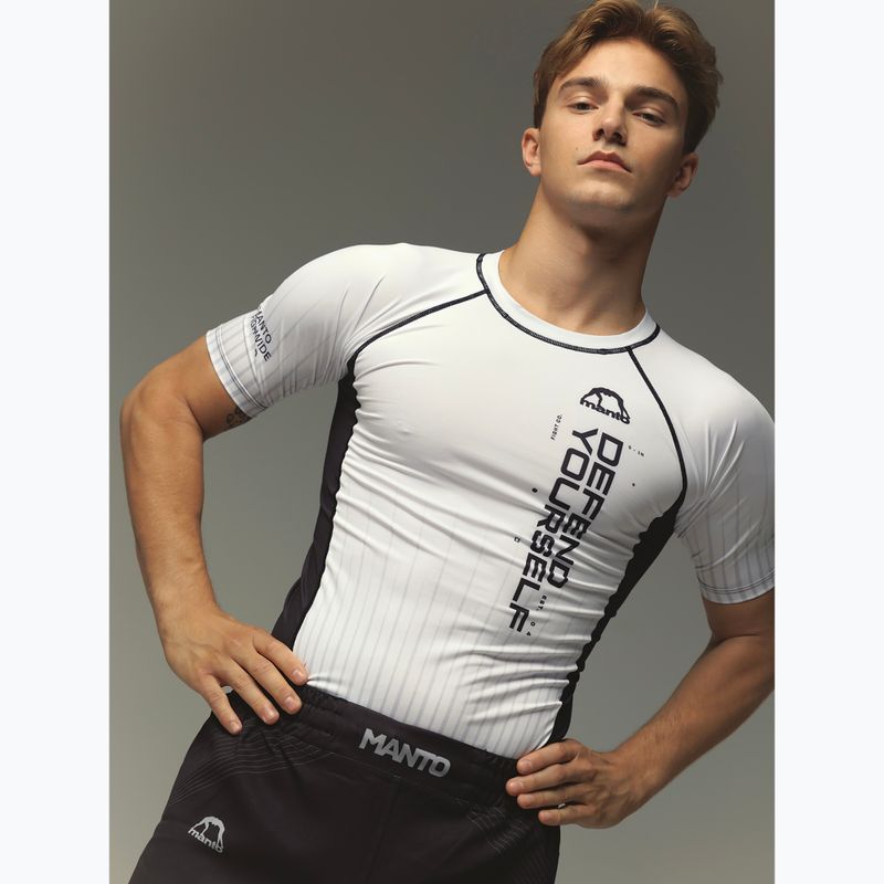 MANTO pánsky Rashguard Ranked white 7