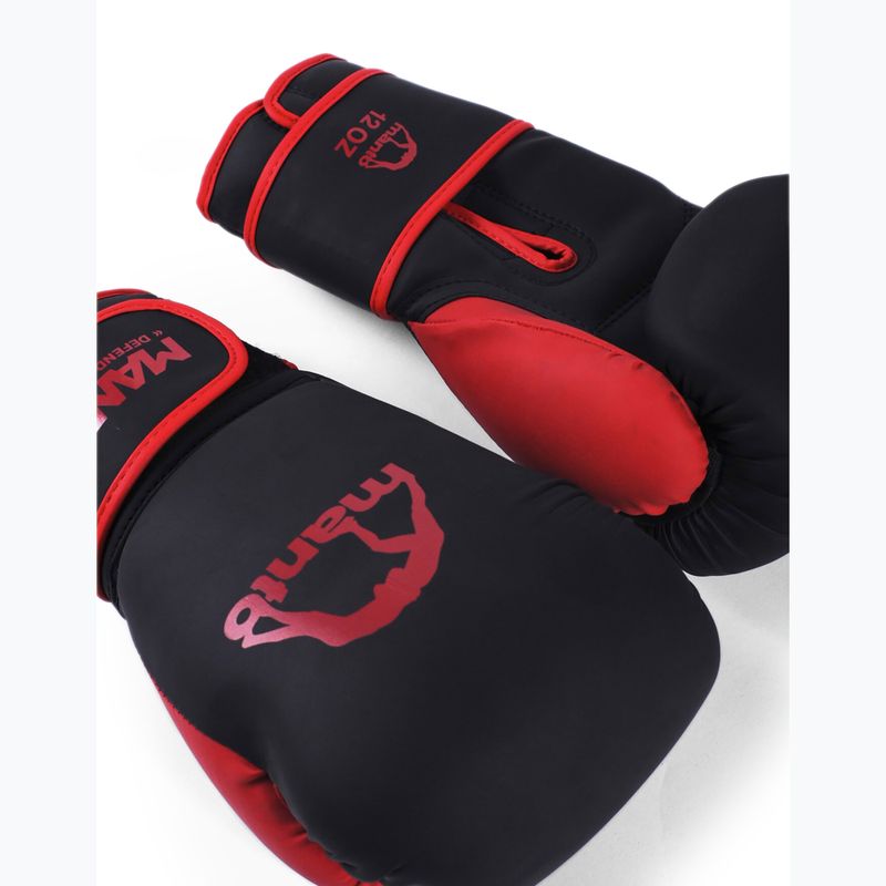 Boxerské rukavice MANTO Essential čierna/červená 2