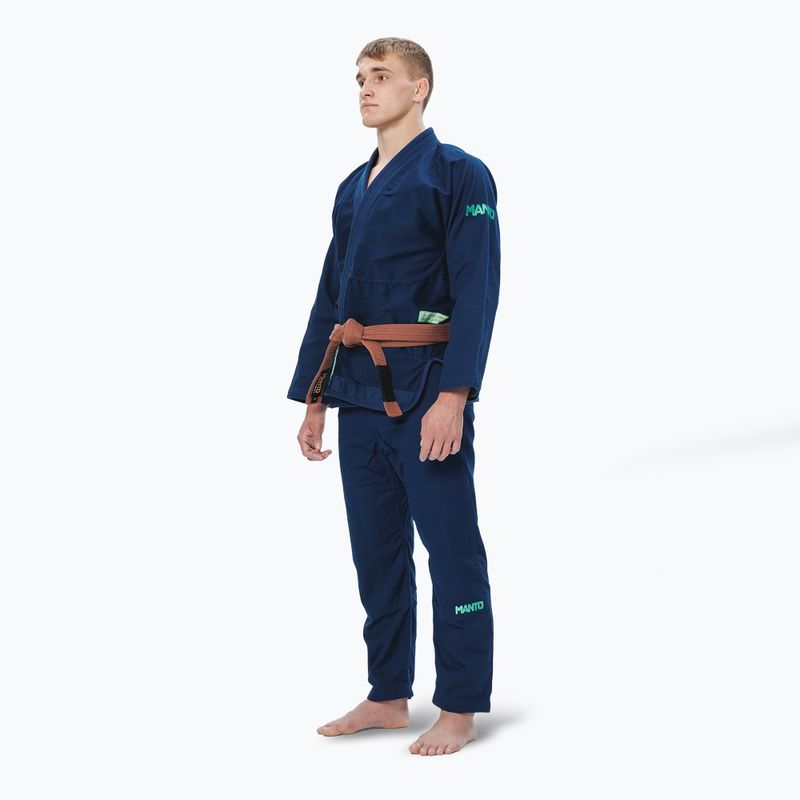 GI pre brazílske jiu-jitsu MANTO Rise 2.0 blue 2