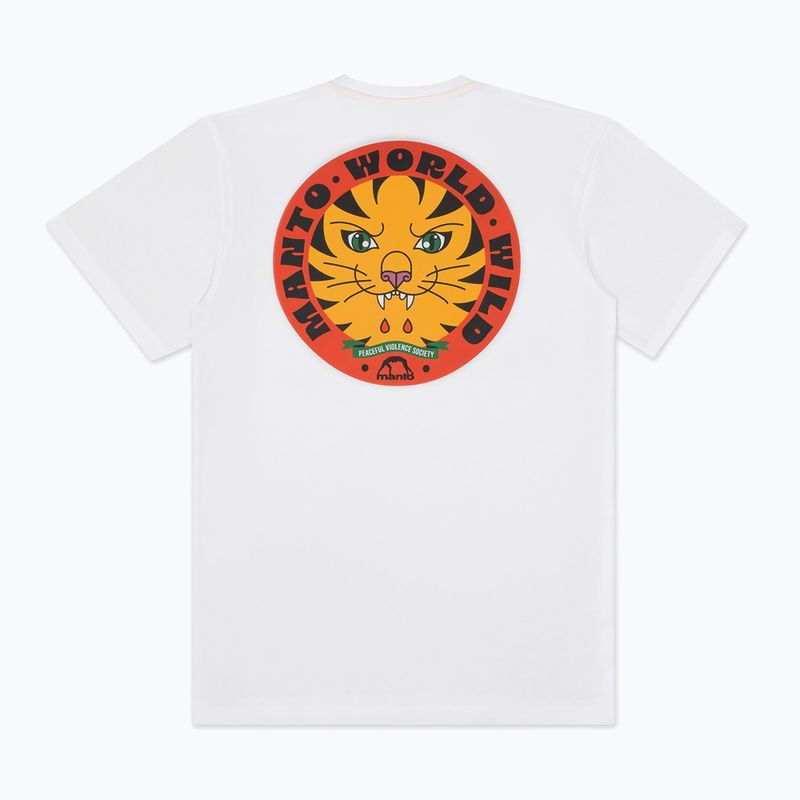 Pánske tričko MANTO Worldwild white  2