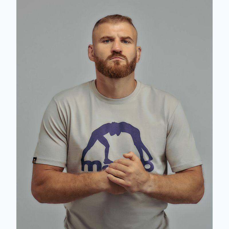 Pánske tričko MANTO Vibe 25 light grey/dark purple 4