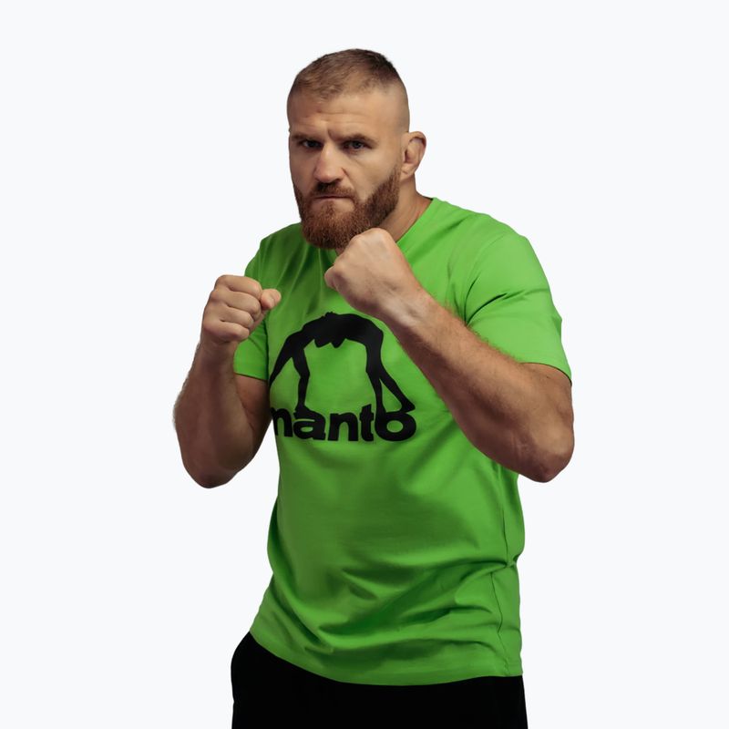 Pánske tričko MANTO Vibe 25 neon green/reflective 2