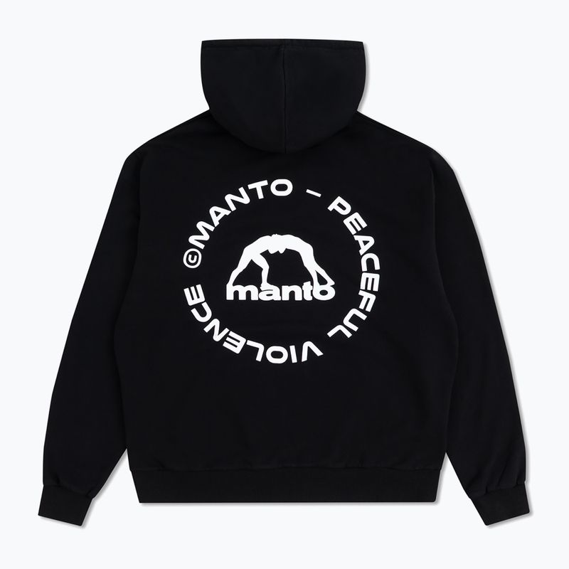 Pánska mikina MANTO Label 25 Regular Hoody black 2