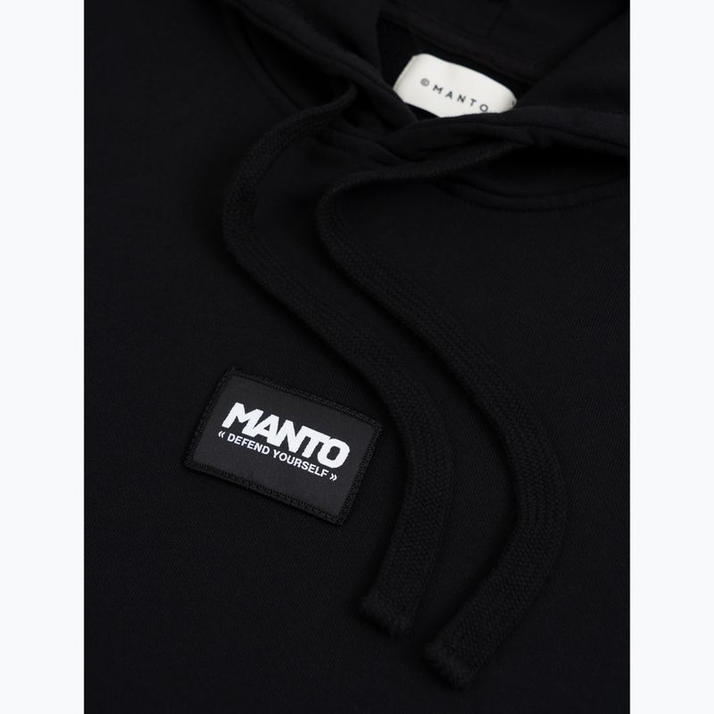 Pánska mikina MANTO Label 25 Regular Hoody black 3