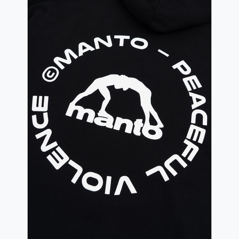 Pánska mikina MANTO Label 25 Regular Hoody black 4