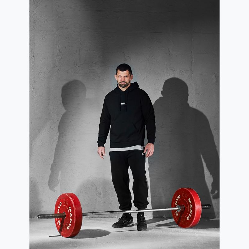 Pánska mikina MANTO Label 25 Regular Hoody black 5