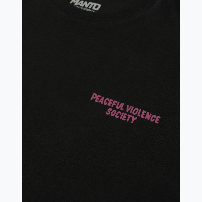 Pánske tričko MANTO Society 25 black onyx 3