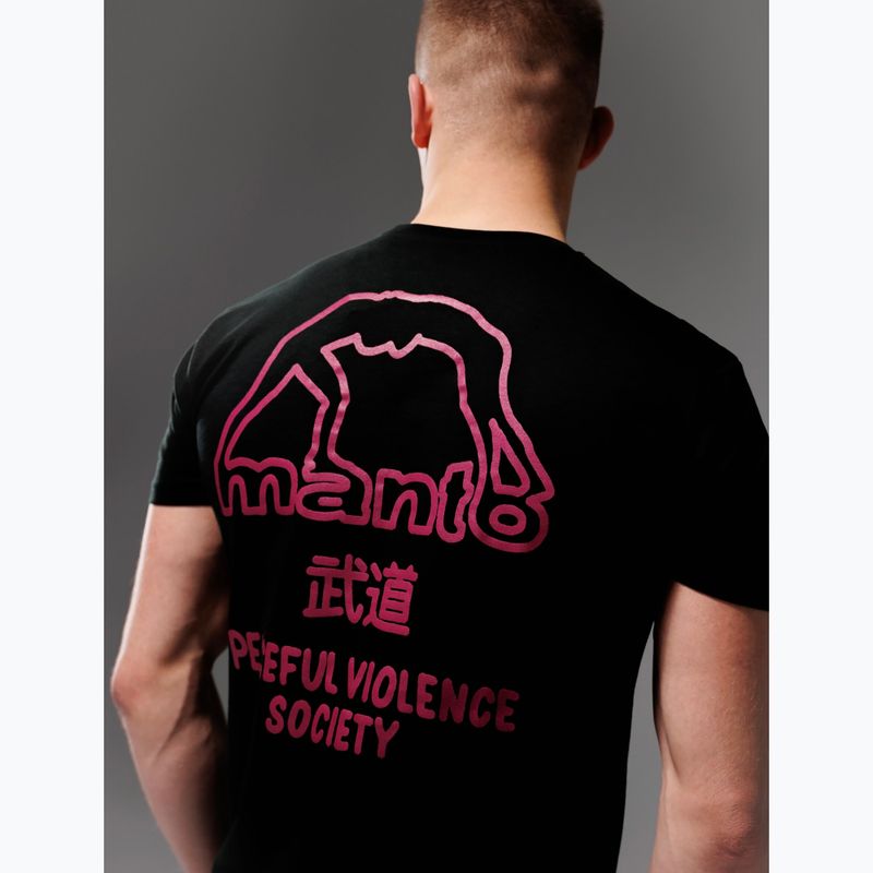 Pánske tričko MANTO Society 25 black onyx 5