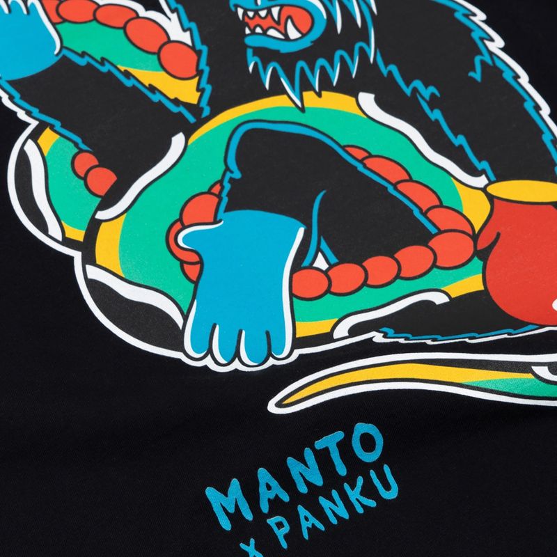 MANTO X Panku Struggle Tričko čierne 2