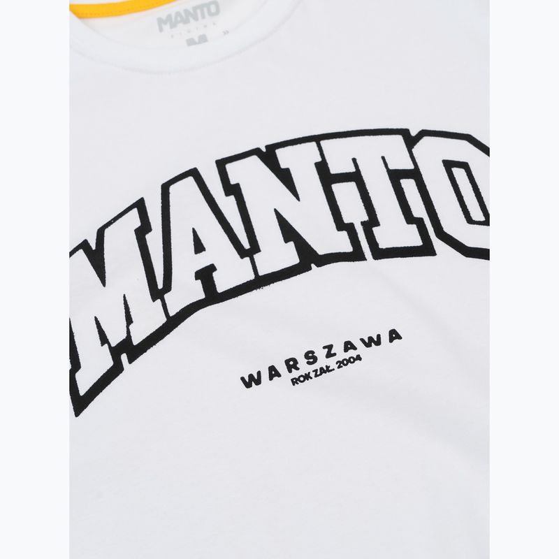 Tričko MANTO Warsaw Oversize biele 2