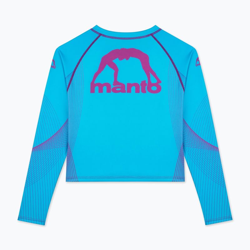Dámsky rashguard longsleeve MANTO Peaceful Violence blue 4