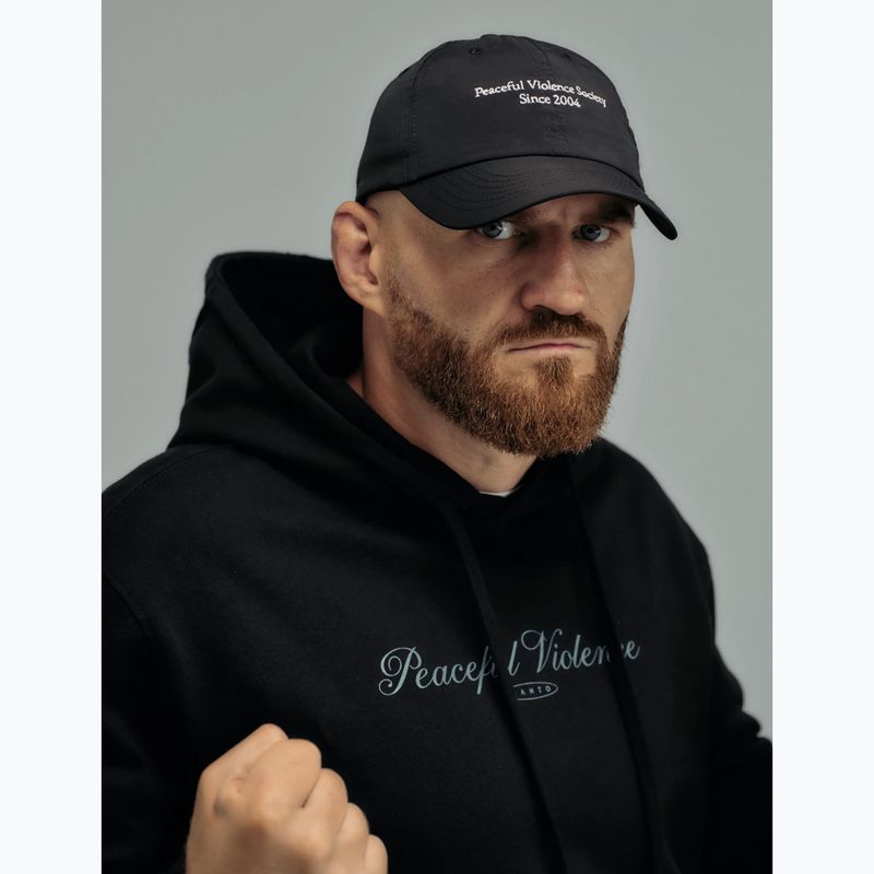 Pánska mikina MANTO Peaceful Violence Hoody čierna 3