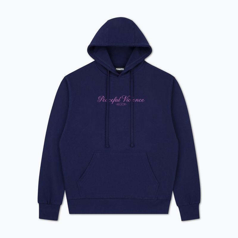 Pánska mikina MANTO Peaceful Violence Hoody dark blue 5