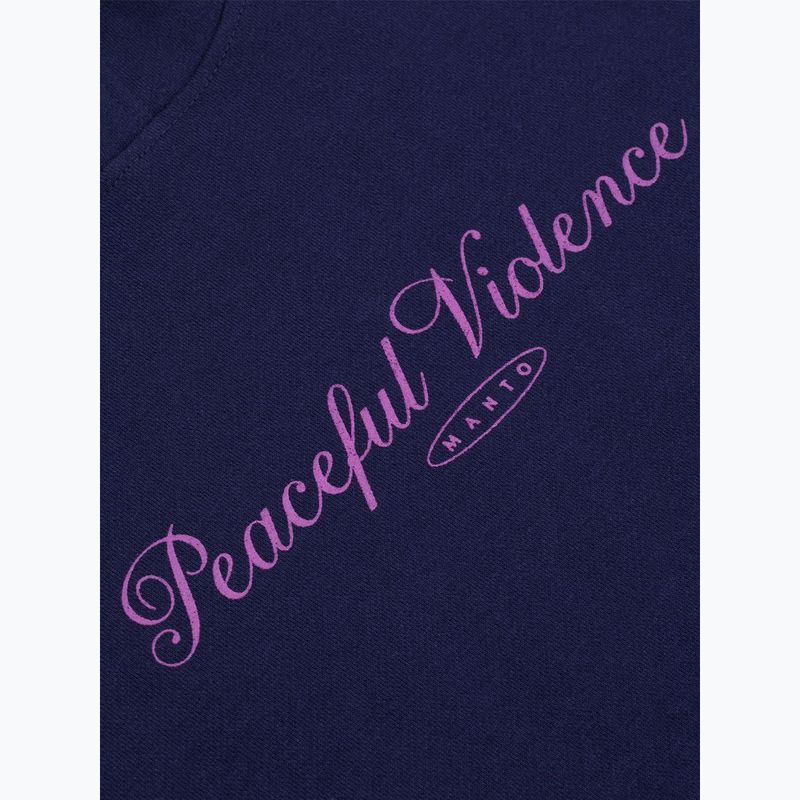 Pánska mikina MANTO Peaceful Violence Hoody tmavomodrá 7
