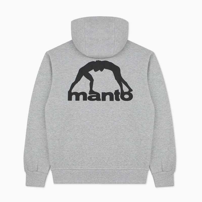 Pánska mikina MANTO Peaceful Violence Hoody sivá 5